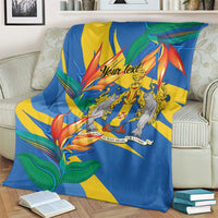 Bird of Paradise Flower Madeira Personalized Blanket - Wonder Print Shop