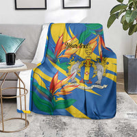Bird of Paradise Flower Madeira Personalized Blanket - Wonder Print Shop