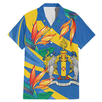 Bird of Paradise Flower Madeira Personalized Family Matching Mermaid Dress and Hawaiian Shirt - Wonder Print Shop