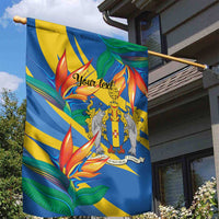 Bird of Paradise Flower Madeira Personalized Garden Flag - Wonder Print Shop