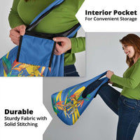 Bird of Paradise Flower Madeira Personalized Grocery Bag - Wonder Print Shop