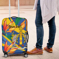 Bird of Paradise Flower Madeira Personalized Luggage Cover - Wonder Print Shop