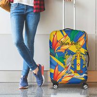 Bird of Paradise Flower Madeira Personalized Luggage Cover - Wonder Print Shop
