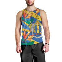 Bird of Paradise Flower Madeira Personalized Men Tank Top - Wonder Print Shop