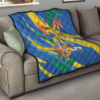 Bird of Paradise Flower Madeira Personalized Quilt - Wonder Print Shop