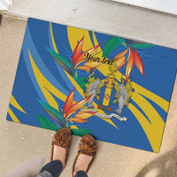 Bird of Paradise Flower Madeira Personalized Rubber Doormat - Wonder Print Shop