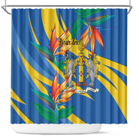 Bird of Paradise Flower Madeira Personalized Shower Curtain - Wonder Print Shop