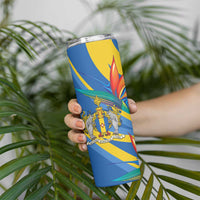 Bird of Paradise Flower Madeira Personalized Skinny Tumbler - Wonder Print Shop