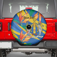 Bird of Paradise Flower Madeira Personalized Spare Tire Cover - Wonder Print Shop
