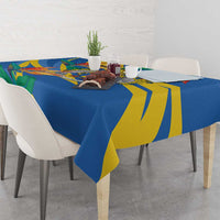 Bird of Paradise Flower Madeira Personalized Tablecloth - Wonder Print Shop