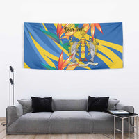 Bird of Paradise Flower Madeira Personalized Tapestry - Wonder Print Shop