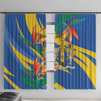 Bird of Paradise Flower Madeira Personalized Window Curtain - Wonder Print Shop