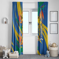 Bird of Paradise Flower Madeira Personalized Window Curtain - Wonder Print Shop