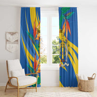 Bird of Paradise Flower Madeira Personalized Window Curtain - Wonder Print Shop