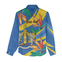 Bird of Paradise Flower Madeira Personalized Women Casual Shirt - Wonder Print Shop