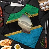 Kilimanjaro Tanzania Apron Grunge Flag Map of Tanzania - Wonder Print Shop
