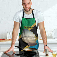 Kilimanjaro Tanzania Apron Grunge Flag Map of Tanzania - Wonder Print Shop