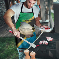 Kilimanjaro Tanzania Apron Grunge Flag Map of Tanzania - Wonder Print Shop