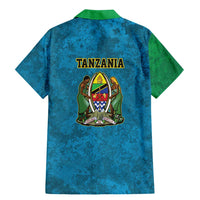 Kilimanjaro Tanzania Family Matching Mermaid Dress and Hawaiian Shirt Grunge Flag Map of Tanzania - Wonder Print Shop
