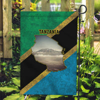 Kilimanjaro Tanzania Garden Flag Grunge Flag Map of Tanzania - Wonder Print Shop