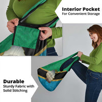 Kilimanjaro Tanzania Grocery Bag Grunge Flag Map of Tanzania - Wonder Print Shop