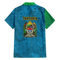 Kilimanjaro Tanzania Hawaiian Shirt Grunge Flag Map of Tanzania - Wonder Print Shop