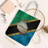 Kilimanjaro Tanzania Tote Bag Grunge Flag Map of Tanzania - Wonder Print Shop
