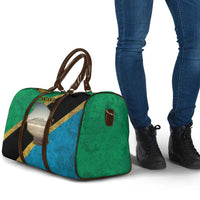 Kilimanjaro Tanzania Travel Bag Grunge Flag Map of Tanzania - Wonder Print Shop