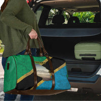 Kilimanjaro Tanzania Travel Bag Grunge Flag Map of Tanzania - Wonder Print Shop