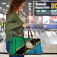 Kilimanjaro Tanzania Travel Bag Grunge Flag Map of Tanzania - Wonder Print Shop