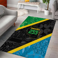 Tanzania 255 Area Rug African Mix Pattern Flag Motif - Wonder Print Shop