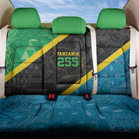 Tanzania 255 Back Car Seat Cover African Mix Pattern Flag Motif - Wonder Print Shop