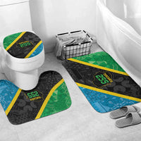 Tanzania 255 Bathroom Set African Mix Pattern Flag Motif - Wonder Print Shop