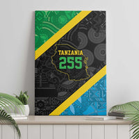 Tanzania 255 Canvas Wall Art African Mix Pattern Flag Motif - Wonder Print Shop