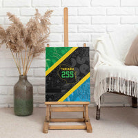 Tanzania 255 Canvas Wall Art African Mix Pattern Flag Motif - Wonder Print Shop
