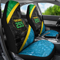 Tanzania 255 Car Seat Cover African Mix Pattern Flag Motif - Wonder Print Shop