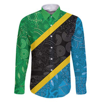 Tanzania 255 Family Matching Puletasi and Hawaiian Shirt African Mix Pattern Flag Motif - Wonder Print Shop