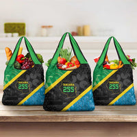 Tanzania 255 Grocery Bag African Mix Pattern Flag Motif - Wonder Print Shop