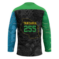 Tanzania 255 Hockey Jersey African Mix Pattern Flag Motif - Wonder Print Shop