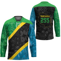 Tanzania 255 Hockey Jersey African Mix Pattern Flag Motif - Wonder Print Shop