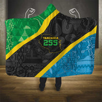 Tanzania 255 Hooded Blanket African Mix Pattern Flag Motif - Wonder Print Shop