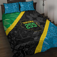 Tanzania 255 Quilt Bed Set African Mix Pattern Flag Motif - Wonder Print Shop