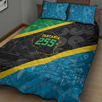 Tanzania 255 Quilt Bed Set African Mix Pattern Flag Motif - Wonder Print Shop