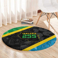 Tanzania 255 Round Carpet African Mix Pattern Flag Motif - Wonder Print Shop