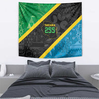 Tanzania 255 Tapestry African Mix Pattern Flag Motif - Wonder Print Shop