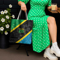 Tanzania 255 Tote Bag African Mix Pattern Flag Motif - Wonder Print Shop