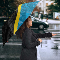 Tanzania 255 Umbrella African Mix Pattern Flag Motif - Wonder Print Shop