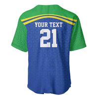 Tanzania Cricket Custom Baseball Jersey The Cows Tanzania Pattern - Wonder Print Shop