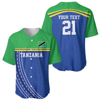Tanzania Cricket Custom Baseball Jersey The Cows Tanzania Pattern - Wonder Print Shop