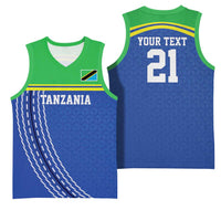 Tanzania Cricket Custom Basketball Jersey The Cows Tanzania Pattern - Wonder Print Shop